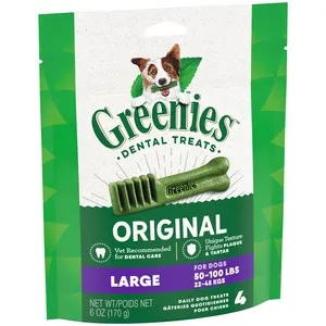 6 oz. Greenies Large Mini Treat Pack (4 Count) - Treats